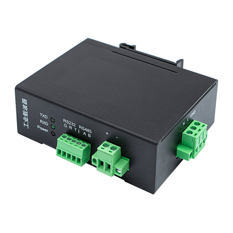Enfaset seriell port Powerline-transceiver